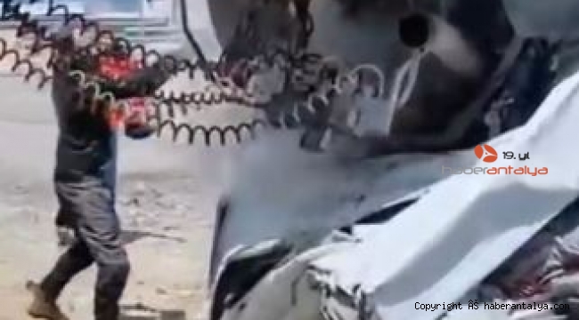 Diri diri yanmaktan vatandaşlar kurtardı