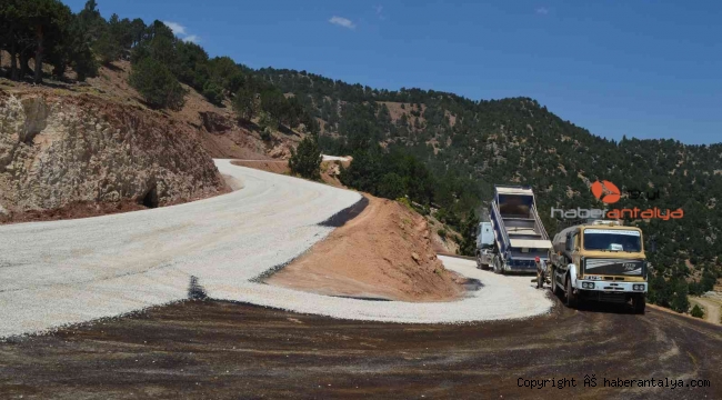 Elmalı Yuva Yayla Yolu yenileniyor