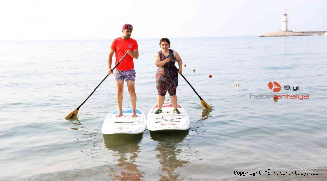 Engelli bireyler SUP Board yaparak moral buldu