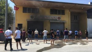 Gazipaşa'da iş yeri yangını