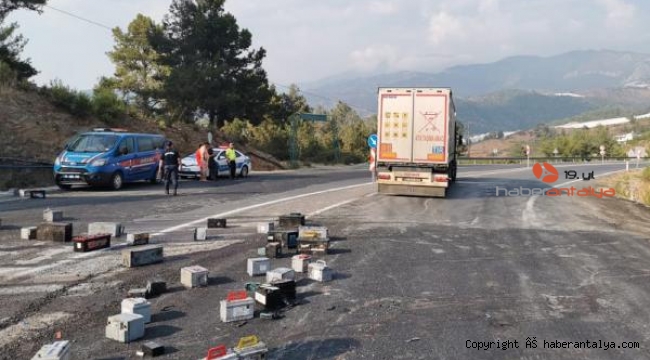 Gazipaşa'da yol akülerle kaplandı