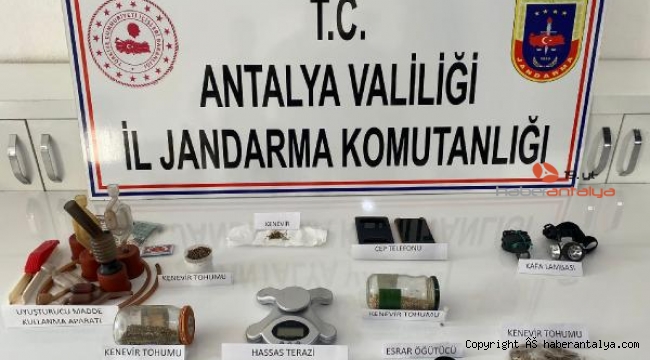 Jandarmadan eve uyuşturucu baskını