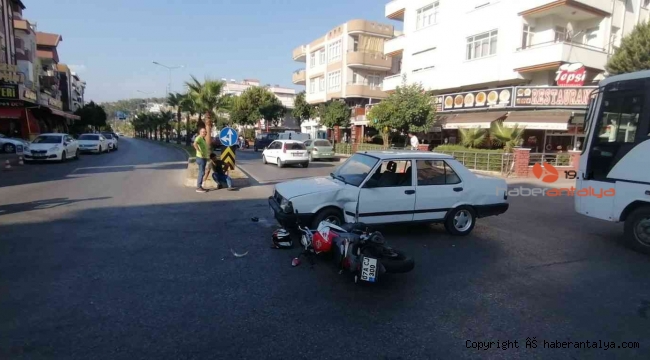 Kazayı kask kurtardı