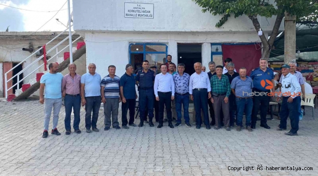 Korkuteli Kaymakamı Özdemir, vatandaşlarla bir araya geldi