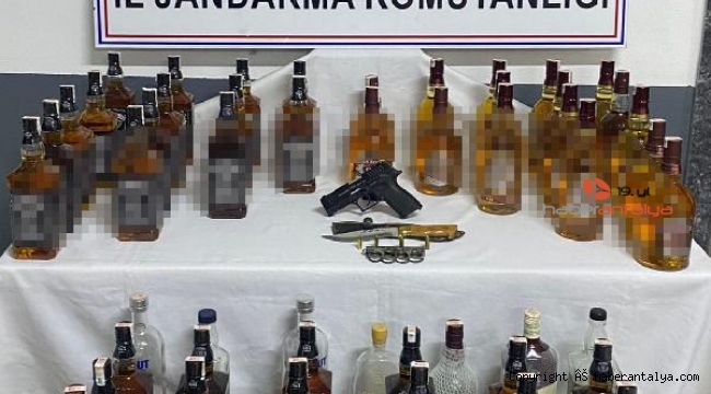 Manavgat'ta kaçak içki operasyonu