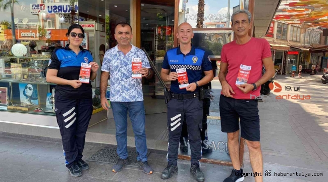 Manavgat'ta, polisten dilenci ve dolandırıcılık uyarısı