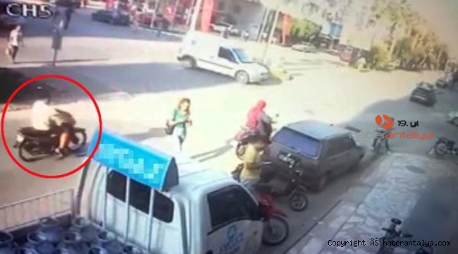 Motosikletli Fatih'in öldüğü kaza kamerada