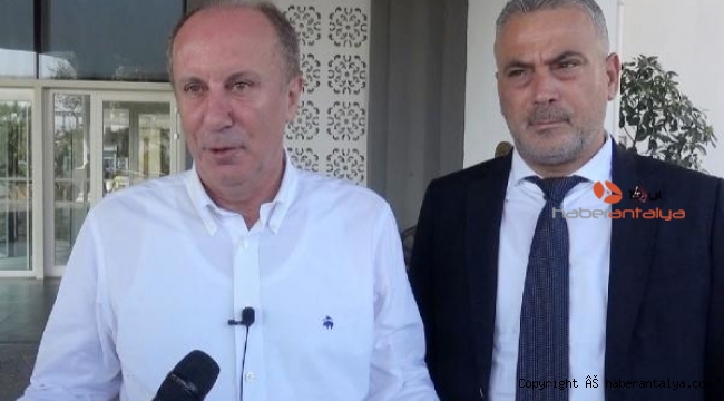 Muharrem İnce: İktidarı eleştirirken diğer muhalefet partileri gibi davranmıyoruz