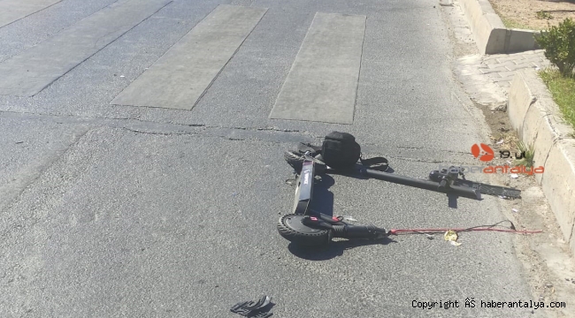 Otomobilin çarptığı e-scooter sürücüsü hayatını kaybetti