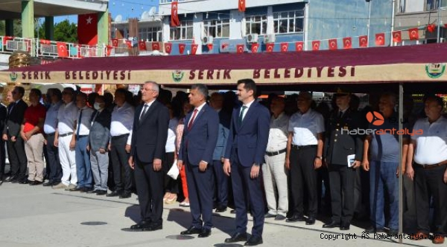 Serik'te Zafer Bayramı kutlandı