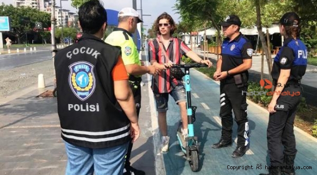 Skuter kullanıcılarına sıkı denetim, cezalardan kaçamadılar 