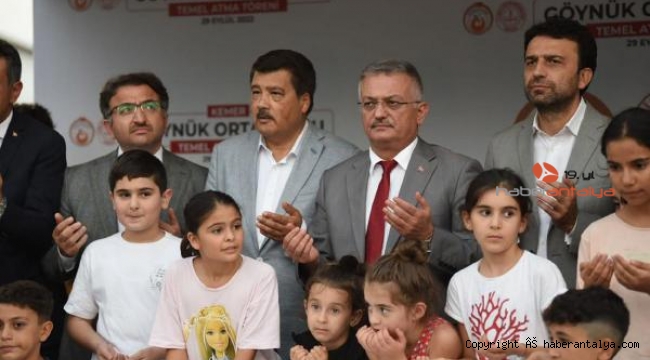  Göynük Ortaokulu'nun temeli atıldı