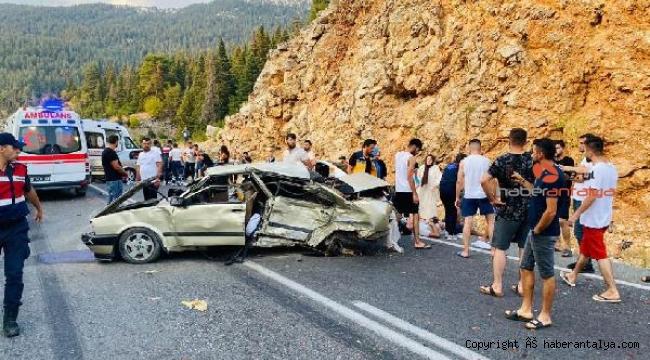 Akseki'de feci kaza: 4 yaralı