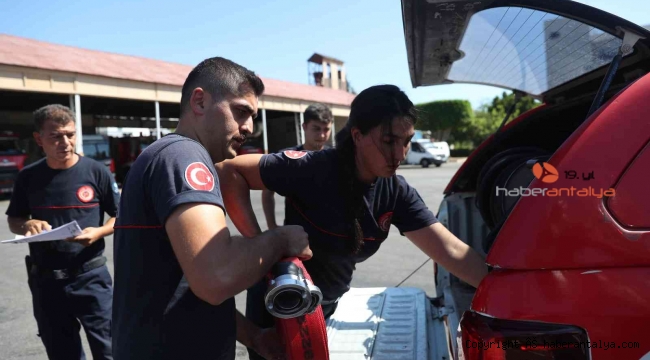 Antalya Büyükşehir'den Mersin'e itfaiye desteği