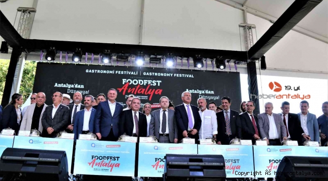 Antalya'da I. Uluslararası Food Fest kapılarını açtı