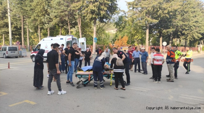 Burdur'da trafik kazası: 1 yaralı