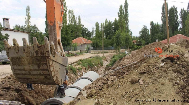 Büyükşehir'den Kırkpınar'da yağmur suyu çalışması