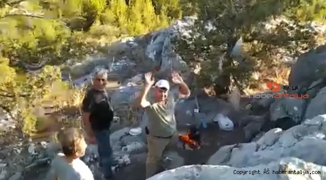Çay demleyerek kazı yapmışlar