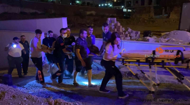 İnşaatın asansörüne düşen 2 işçi ölümle burun buruna geldi