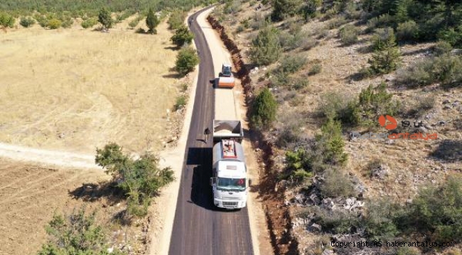 Kaş Şemsi ve Çimbir Yaylası'nda asfalt yol sevinci