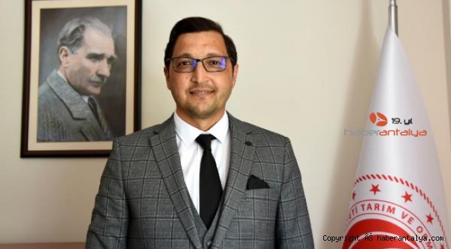 Kaş'a yeni tarım müdürü