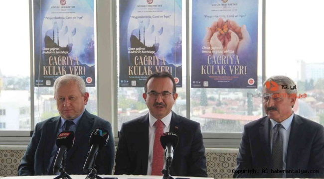 Mevlidi Nebi Haftası ile Camiler ve Din Görevlileri Haftası 1 Ekim'de başlıyor