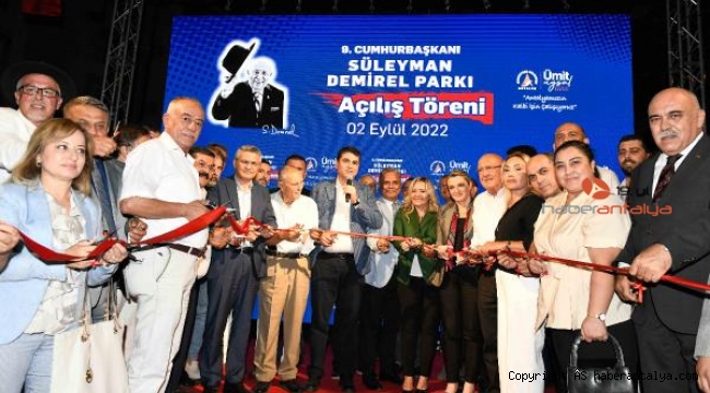 Muratpaşa'da Süleyman Demirel Parkı açıldı