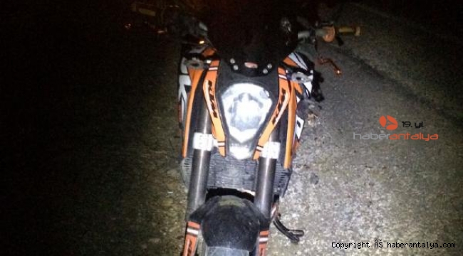 Serik'te motosiklet kazası: 1 yaralı