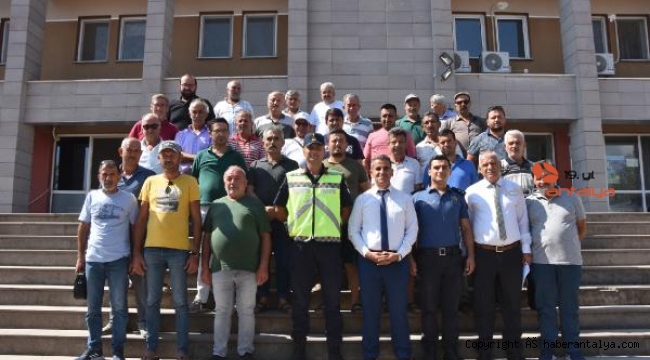 Servis şoförlerine eğitim verildi