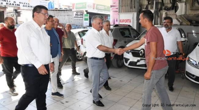 Vali Yazıcı, Eski Sanayi Sitesi'nde esnaflarla buluştu; 'Esnaf çocuğuyum'
