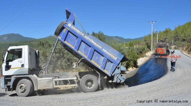 Alanya Üzümlü yolu asfaltlandı