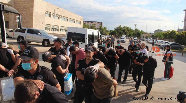 Antalya merkezli suç örgütü operasyonu; 16 tutuklama