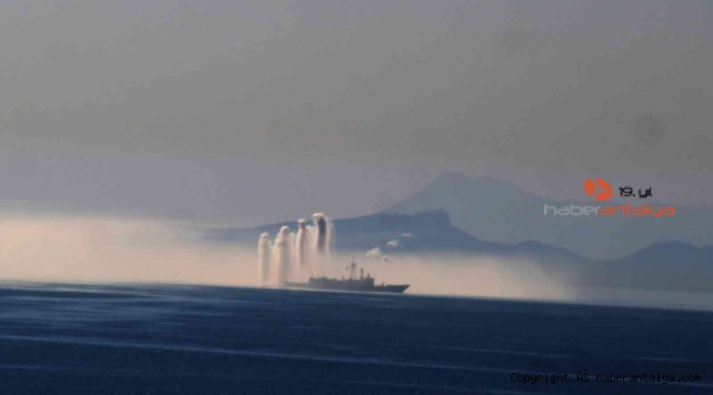 Antalya sahillerinde askeri hareketlilik