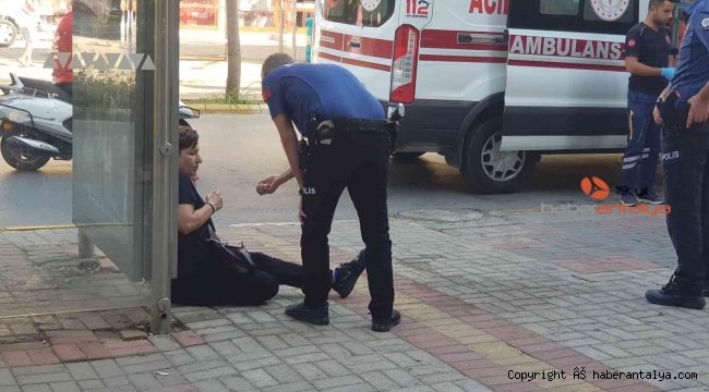 Erkeği bıçakla kovaladı, polis böyle sakinleştirdi