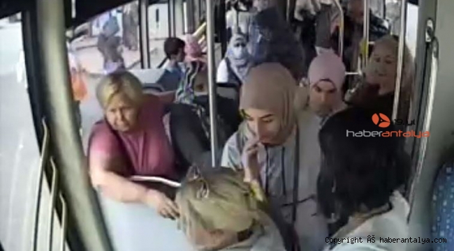 Halk otobüsündeki kadının hayatını şoför kurtardı