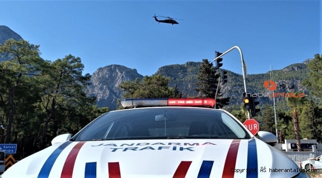 Helikopterli trafik denetiminde havadan ceza yağdı