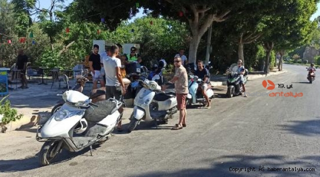 Jandarmadan motosiklet ve kask denetimi