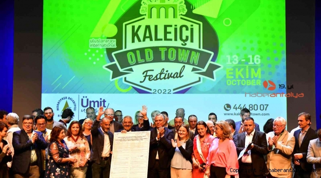 Kaleiçi'nden dünyaya mesaj
