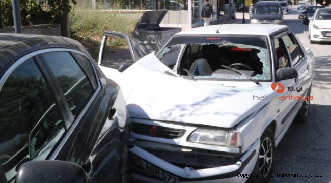Kaza yapan sürücü hastaneye gitmemek için ekiplere direndi
