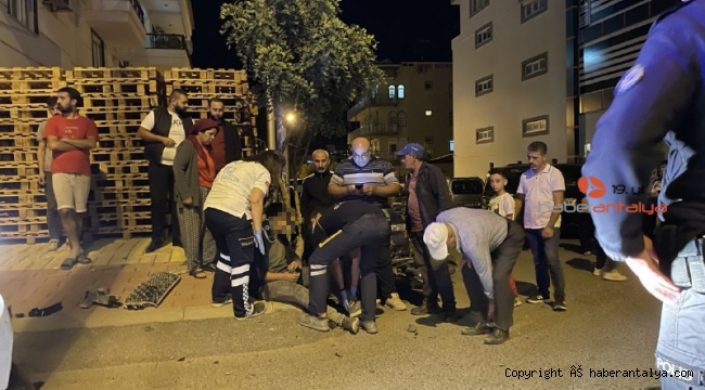 Kazada 14 yaşındaki motosiklet sürücüsü yaralandı