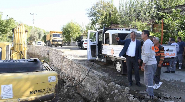 Kemer'de alt yapı kışa hazırlanıyor