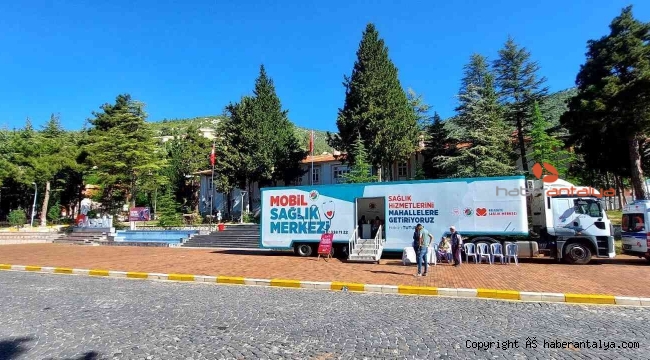 Kepez'in Mobil Sağlık Merkezi Antalya'nın doğu ilçelerinde