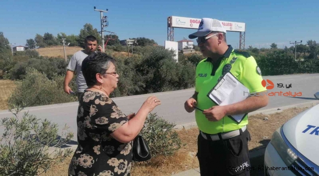 Kontrolden çıkan otomobil bariyere çarparak durabildi