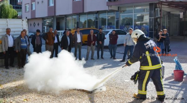 Mahallede yangın tatbikatı