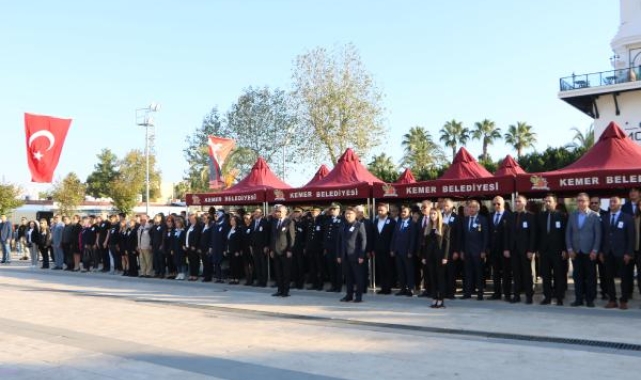 Atatürk Kemer'de törenle anıldı