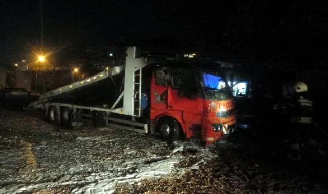 Aynı kamyonda 3 saatte 2 yangun çıktı !
