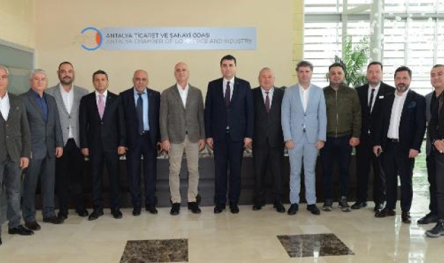 Gültekin Uysal'dan ATSO Başkanı Ali Bahar'a ziyaret