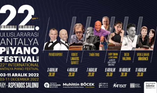 22. Uluslararası Antalya Piyano Festivali başlıyor