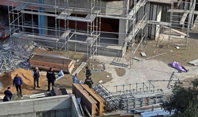 Antalya'da inşaat işçisi 8'inci kattan düşerek öldü !