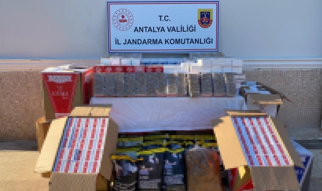 Antalya'da jandarmadan kaçak tütün operasyonu